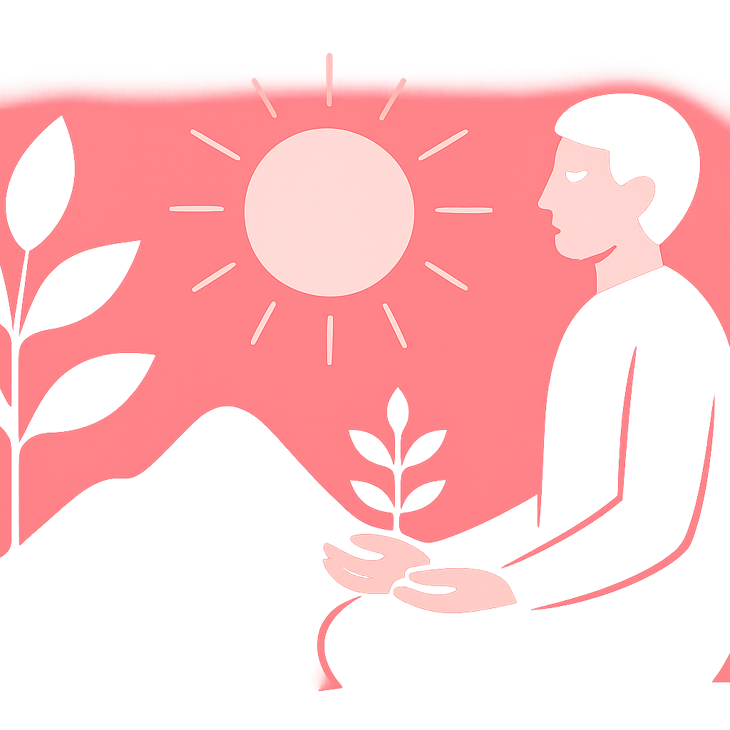 精神的な成長と共鳴のイメージ