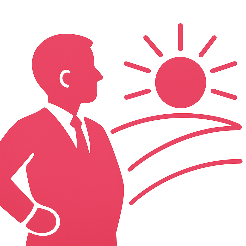 未来を見据える次世代リーダーのイメージ